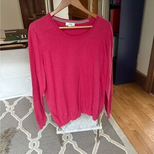Women's Pink Crew Neck Sweater